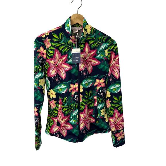Tommy Bahama Womens XS Floral Active Jacket UPF 50 - Picture 1 of 11